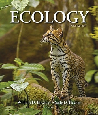 Paperback ecology book by Sinauer Associates, an imprint of Oxford University, showing the cover with text and ecological illustrations.