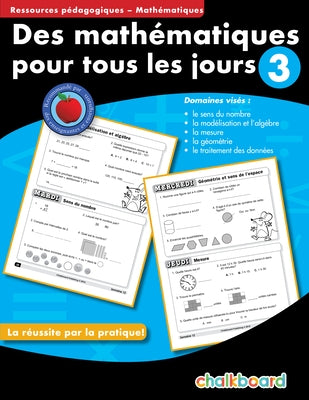 Des Mathematiques Pour Tous Les Jours 3 Paperback Chalkboard Publishing