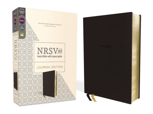 Nrsvue, Holy Bible with Apocrypha, Journal Edition, Leathersoft, Black, Comfort Print Bible Zondervan