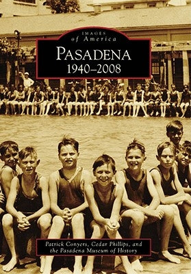 Paperback book titled Pasadena: 1940-2008 by Arcadia Publishing, with a cover featuring historical images of Pasadena.