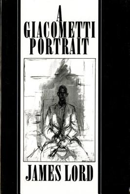 Close-up of a Giacometti portrait book cover by Farrar, Straus and Giroux, featuring a detailed sketch of Alberto Giacometti's facial features.