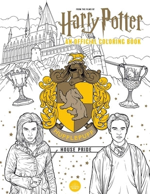 Harry Potter Hufflepuff House Pride coloring book by Insight Editions, softcover with Harry Potter-themed illustrations for fans.
