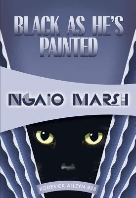 Paperback of "Black as He's Painted" by Felony & Mayhem showing the book cover with dark artwork and title text.