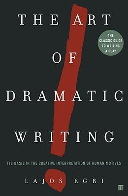 Paperback copy of "Art of Dramatic Writing" by Touchstone Books, featuring the book's cover with title and author details.