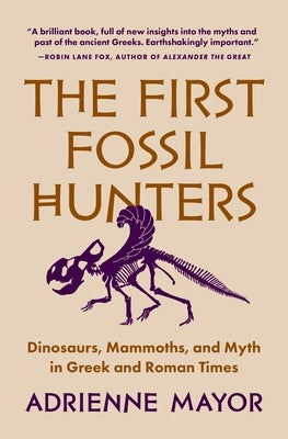 Paperback book titled "The First Fossil Hunters" by Princeton University Press, featuring an illustrated cover on a plain background.