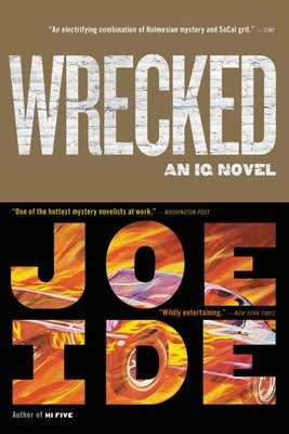 Wrecked by Mulholland Books, close-up of the book cover featuring dark, textured artwork and bold title text.