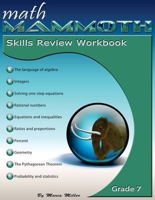 Math Mammoth Grade 7 Skills Review Workbook Paperback Math Mammoth
