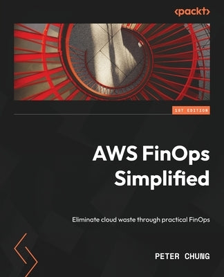 Paperback of AWS FinOps Simplified book by Packt Publishing showing the cover with title and author details.