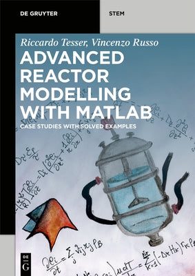 Paperback book titled "Advanced Reactor Modeling with MATLAB" by de Gruyter, showing the front cover with technical design.