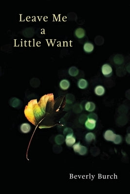 Leave Me a Little Want Paperback Terrapin Books