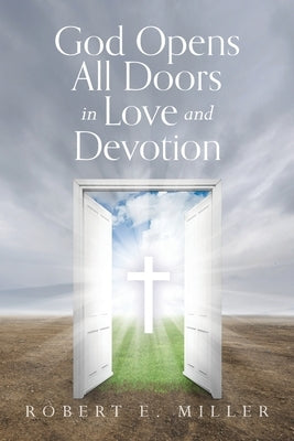 Paperback book titled "God Opens All Doors in Love and Devotion" by Palmetto Publishing, featuring a cover with spiritual imagery.