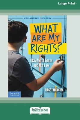 Large print paperback book titled "What Are My Rights?" by ReadHowYouWant, featuring teens and the law in the cover image.