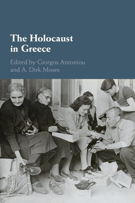 Paperback book titled "The Holocaust in Greece" by Cambridge University Press, showing the cover with historical imagery.