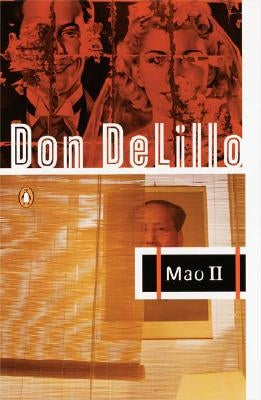 Paperback of Mao II by Penguin Books, showing the book cover with the title and author text visible.