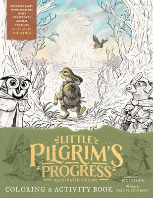 Illustrated edition of The Little Pilgrim's Progress coloring and activity book in paperback by Moody Publishers, featuring colorful pages.
