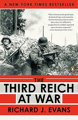 Close-up of the book cover for "The Third Reich at War, 1939-1945" by Penguin Books, featuring historical imagery and title text.