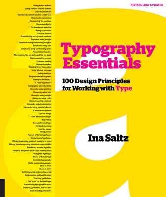Typography Essentials Revised and Updated: 100 Design Principles for Working with Type Paperback Rockport Publishers
