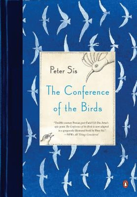 Paperback of The Conference of the Birds by Penguin Books, featuring the cover with colorful bird illustrations.