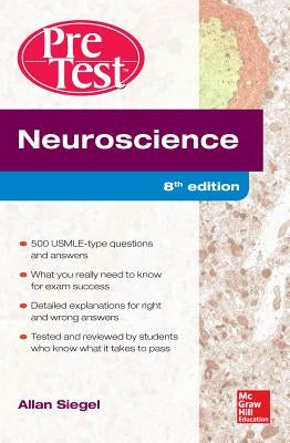 Paperback of Neuroscience Pretest Self-Assessment and Review, 8th Edition by McGraw Hill Medical, featuring a printed book with a cover design.