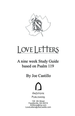 Love Letters Study Guide Paperback Artstone Publishers