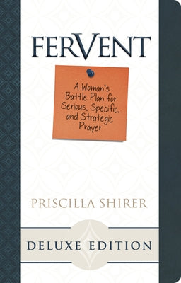 Fervent book by B&H Books with a cover featuring bold typography and a dark background, placed on a wooden surface.