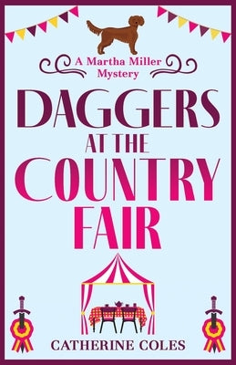 Paperback novel "Daggers at the Country Fair" by Boldwood Books Ltd, showing the book cover with rural fair scene.