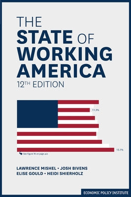 Paperback copy of The State of Working America book by ILR Press, showing the front cover with title and design elements.