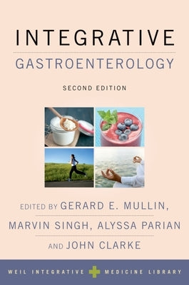 Paperback of Integrative Gastroenterology by Oxford University Press, showing the book cover with title and publisher details.