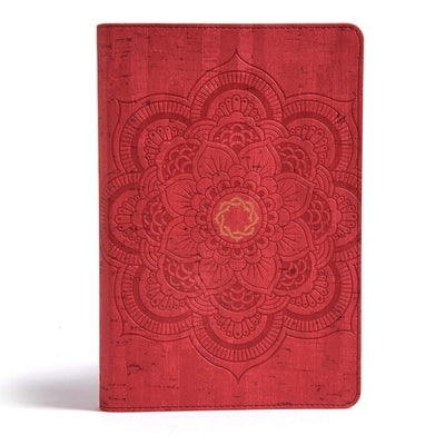 CSB Essential Teen Study Bible, Red Flower Cork Leathertouch Bible Holman Bibles