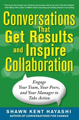 Paperback book titled "Conversations That Get Results and Inspire Collaboration" by McGraw-Hill Companies, showing the front cover.