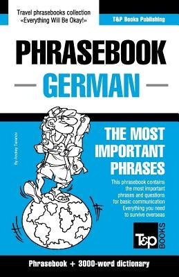 English-German Phrasebook and 3000-word topical vocabulary Paperback T&p Books Publishing Ltd