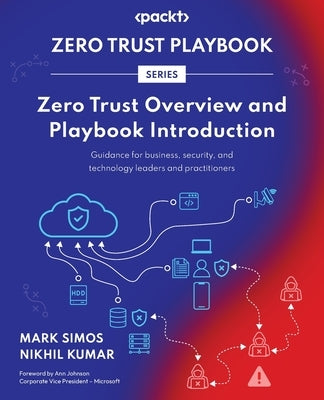 Paperback book cover titled "Zero Trust Overview and Playbook Introduction" by Packt Publishing, featuring a professional design.