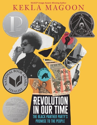 Paperback book titled "Revolution in Our Time: The Black Panther Party's Promise to the People" by Candlewick Press with a colorful cover.