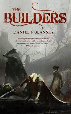 Cover image of "The Builders" novel by Tordotcom, featuring abstract geometric shapes and vibrant colors.