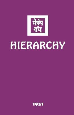 Hierarchy Paperback AGNI Yoga Society, Inc.