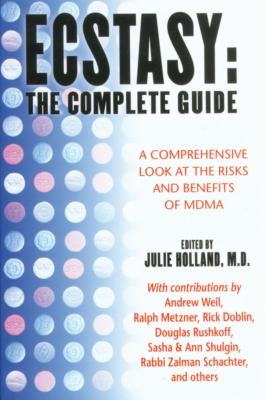Paperback book titled "Ecstasy: The Complete Guide" by Park Street Press, featuring the cover with informative text and design.