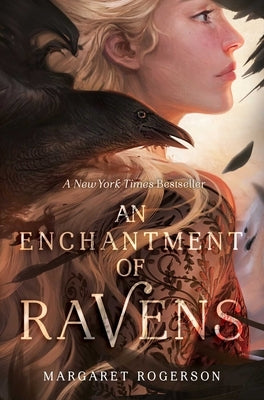 Paperback copy of "An Enchantment of Ravens" by Margaret K. McElderry Books, featuring the book cover with fantasy artwork.