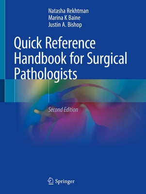 Paperback Quick Reference Handbook for Surgical Pathologists by Springer, featuring a clinical guide with detailed medical illustrations.