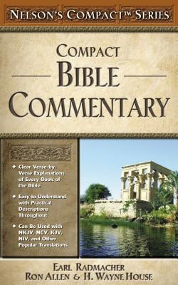 Thomas Nelson Compact Bible Commentary from the Nelson's Compact Series, showing the hardcover with gold-embossed title.