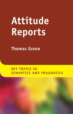 Attitude Reports Paperback Cambridge University Press