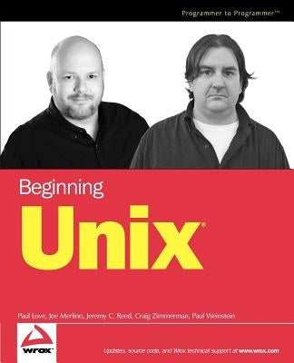 Beginning Unix Paperback Wrox Press