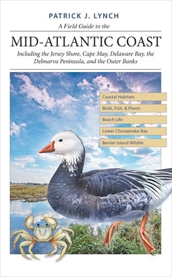 Cover of Yale University Press's A Field Guide to the Mid-Atlantic Coast, showing coastal scenery and wildlife illustrations.