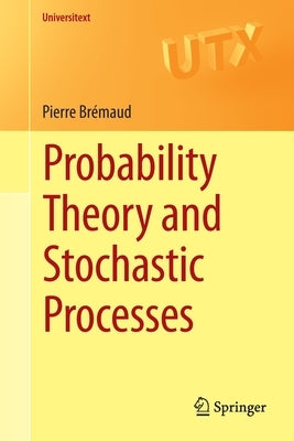 Paperback of Probability Theory and Stochastic Processes by Springer with a blue cover and printed title on the front.
