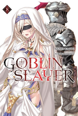 Paperback Goblin Slayer Vol. 8 light novel by Yen on, featuring a dark fantasy cover with illustrated artwork.
