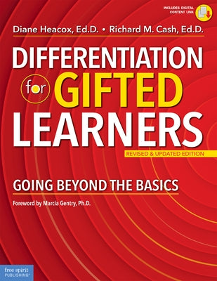 Paperback of "Differentiation for Gifted Learners" by Free Spirit Publishing, showing the book cover with title and author.
