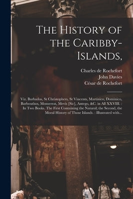 Paperback book titled "The History of the Caribby Islands" showing a vintage map illustration on the cover.