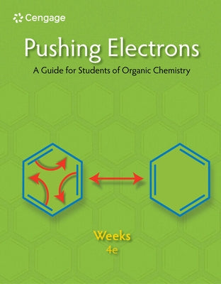 Paperback book titled "Pushing Electrons: A Guide for Students of Organic Chemistry" by Cengage Learning, showing the cover page.