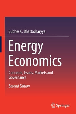 Paperback book titled "Energy Economics: Concepts, Issues, Markets and Governance" by Springer, with a cover featuring energy-related illustrations.