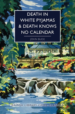 Paperback of Death in White Pyjamas by Poisoned Pen Press, featuring the book's cover with title and author details.