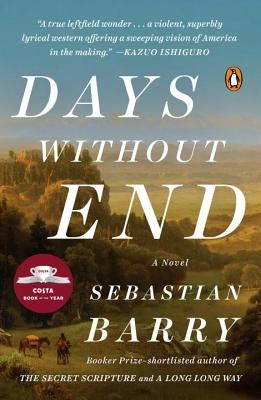 Paperback of "Days Without End" by Penguin Books showing the book cover with title and author name.